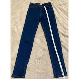 KanCan Size 28 Mid Rise Skinny Jeans Denim Stretch KC663QH Dark Wash Blue